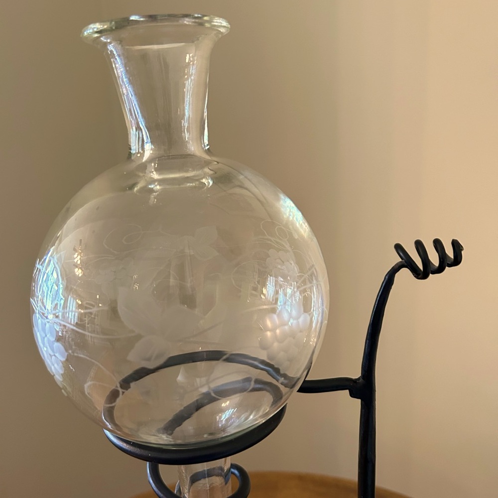 Vintage Austrian Inverted Wine Decanter - Picture 3 of 3